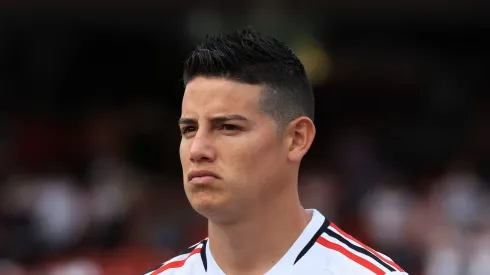 James Rodriguez jogador do São Paulo durante partida contra o Botafogo no estádio Morumbi pelo campeonato Brasileiro A 2023. Meia deve deixar o clube e ir atuar na La Liga 
