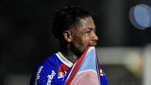 Marinho jogador do Fortaleza durante partida contra o Vasco no estadio Sao Januario pelo campeonato Copa Do Brasil 2024. Thiago Ribeiro/AGIF
