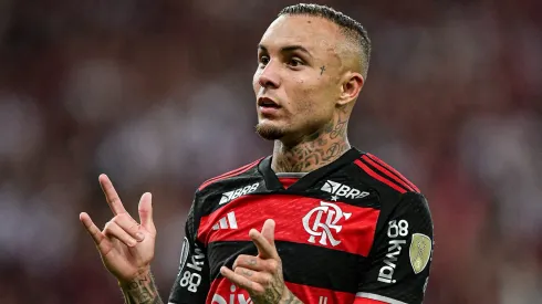 Everton Cebolinha, jogador do Flamengo.
