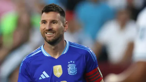 Messi durante partida pela Argentina contra a Guatemala. (Photo by Patrick Smith/Getty Images)
