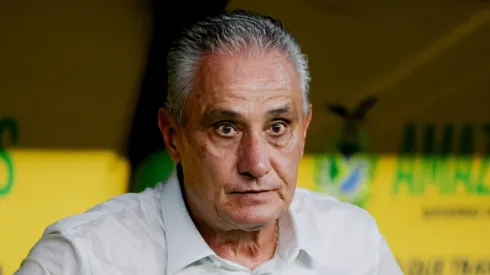 Tite tecnico do Flamengo durante partida contra o Amazonas no estadio Arena da Amazonia pelo campeonato Copa Do Brasil 2024. 
