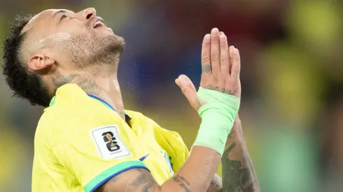 Neymar, atuando pela Seleção Brasileira. 
