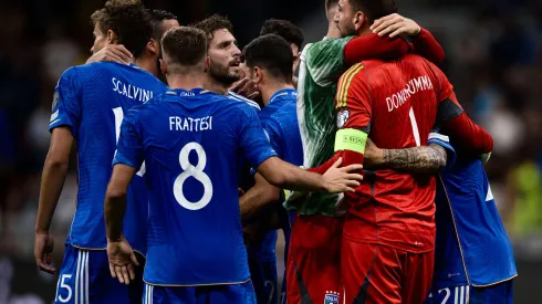 Jogadores italianos comemoram vitória (Alamy Stock Photo)