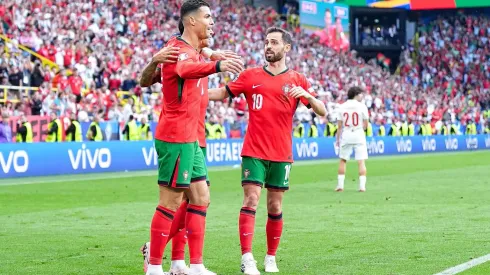 Seleção de Portugal comemora gol na Eurocopa 2024 (SPP Sport Press Photo. / Alamy Stock Photo)