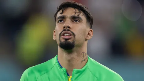 Lucas Paqueta jogador do Brasil durante partida contra o Suica no estadio 974 pelo campeonato Copa do Mundo 2022. 
