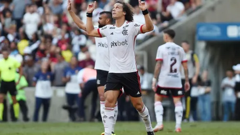 David Luiz comemora gol pelo Flamengo (A.PAES / Alamy Stock Photo)