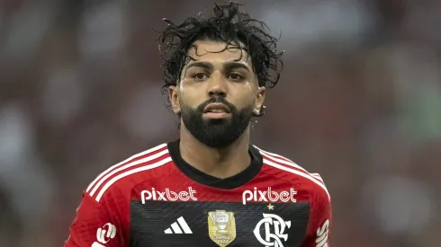 Gabigol jogador do Flamengo durante partida contra o Maringa no estadio Maracana pelo campeonato Copa do Brasil 2023.
