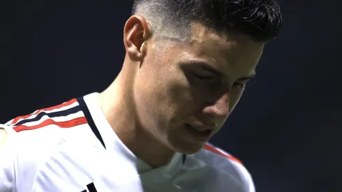  James Rodriguez jogador do São Paulo durante partida contra o Palmeiras no estadio Arena Allianz Parque pelo campeonato Brasileiro A 2023. 
