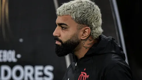 Gabigol jogador do Flamengo antes da partida contra o Bolivar no estádio Maracanã pelo campeonato Copa Libertadores 2024. Foto: Thiago Ribeiro/AGIF
