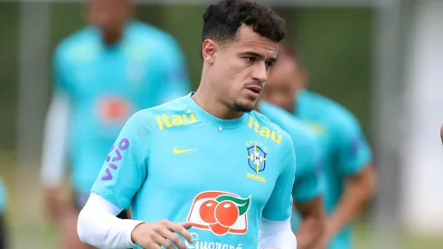 Philipe Coutinho jogador do Seleção Brasileira durante treino no Centro de Treinamento CT Toca II. 
