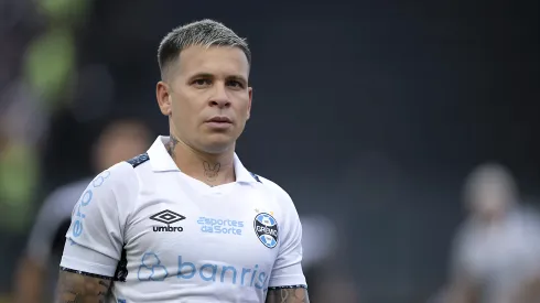 Soteldo jogador do Grêmio durante partida contra o Vasco no estádio São Januário pelo campeonato Brasileiro A 2024. Atacante sofreu pressão nas redes sociais 
