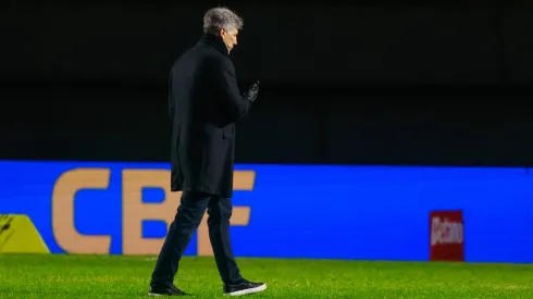 Renato Portaluppi tecnico do Gremio durante partida contra o Cruzeiro no estadio Francisco Stedile pelo campeonato Brasileiro A 2024. 
