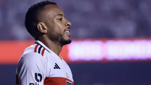  Welington jogador do Sao Paulo durante partida contra o Corinthians pelo campeonato Copa do Brasil 2023. Foto: Marcello Zambrana/AGIF
