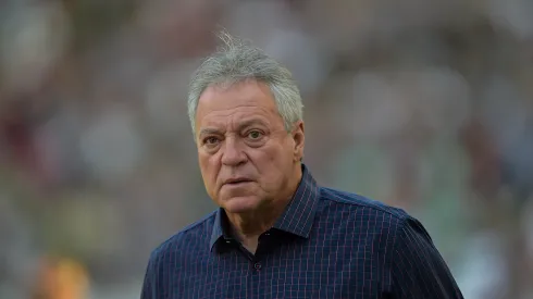 Abel Braga técnico do Fluminense durante partida contra o Santos no estádio Maracanã pelo campeonato Brasileiro A 2022. 
