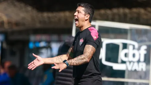 Thiago Carpini tecnico do Vitoria durante partida contra o Gremio no estadio Francisco Stedile pelo campeonato Brasileiro A 2024
