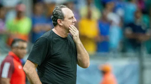 Rogério Ceni concedeu coletiva após empate com o Internacional – Foto: Jhony Pinho/AGIF
