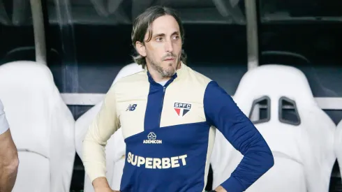 Zubeldia tecnico do Sao Paulo durante partida contra o Fortaleza no estadio Arena Castelao pelo campeonato Brasileiro A 2024
