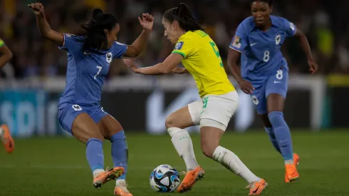 Segundo jogo da Seleção Feminina Principal na Copa do Mundo Feminina (Brisbane): Brasil x França. Foto: Thais Magalhães/CBF.
