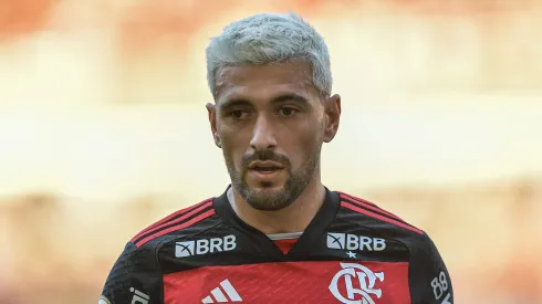  Arrascaeta jogador do Flamengo durante partida contra o Atletico-GO no estadio Maracana pelo campeonato Brasileiro A 2024. Foto: Thiago Ribeiro/AGIF
