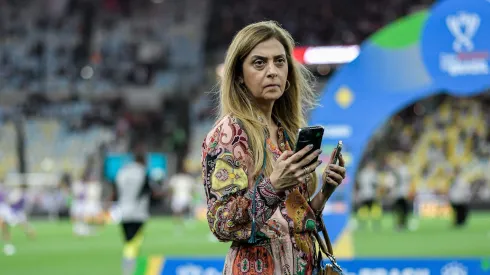 Leila Pereira, presidente do Palmeiras. 
