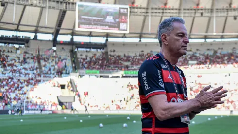 Rodolfo Landim vem discutindo renovação de Gabigol – Foto: Thiago Ribeiro/AGIF
