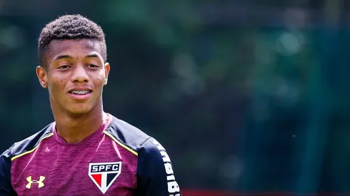 David Neres, quando jogava no São Paulo.
