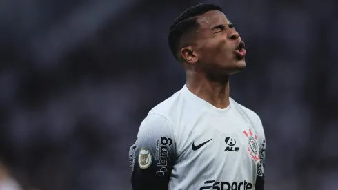 Wesley, jogador do Corinthians, durante partida contra o Juventude, na Neo Química Arena, pelo Campeonato Brasileiro.
