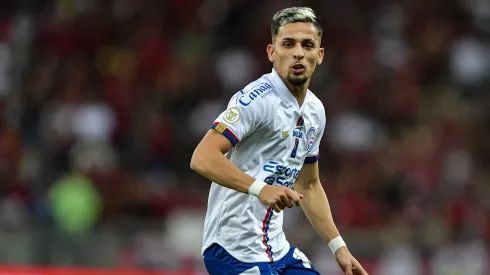  Biel jogador do Bahia durante partida contra o Flamengo no estadio Maracana pelo campeonato Brasileiro A 2024. Foto: Thiago Ribeiro/AGIF
