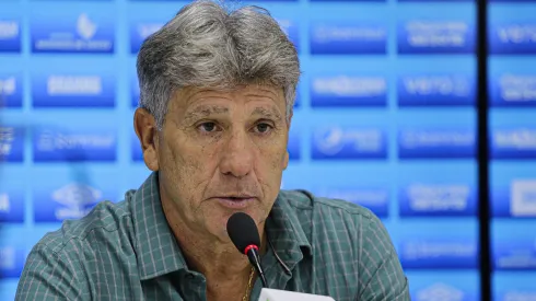 Renato Gaucho tecnico do Gremio durante coletiva de imprensa apo partida contra o Operario no estadio Germano Kruger pelo campeonato Copa Do Brasil 2024. Técnico definiu fico de lateral 
