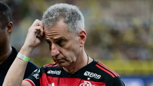 Landim presidente do Flamengo durante partida contra o Amazonas no estadio Arena da Amazonia pelo campeonato Copa Do Brasil 2024. Foto: Antonio Pereira/AGIF
