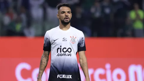 Raniele jogador do Corinthians durante partida contra o Palmeiras no estadio Arena Allianz Parque pelo campeonato Brasileiro A 2024. Foto: Marcello Zambrana/AGIF
