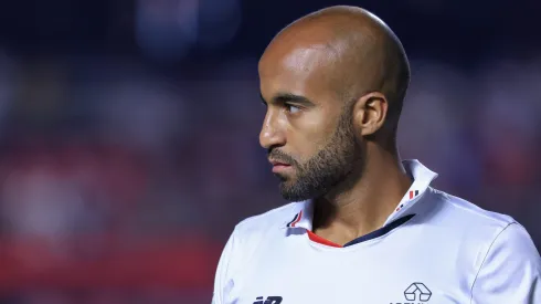 Lucas Moura jogador do Sao Paulo durante partida contra o Botafogo no estadio Morumbi pelo campeonato Brasileiro A 2024. Foto: Marcello Zambrana/AGIF
