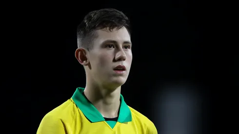 Patryck jogador da Seleção Brasileira Sub-17 durante partida contra a Italia no estadio Olimpico pela Copa do Mundo Sub-17. 
