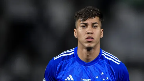 Kaio Jorge jogador do Cruzeiro durante partida contra o Botafogo no estadio Engenhao pelo campeonato Brasileiro A 2024. Centroavante vem sendo contestado
