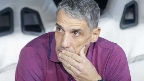 Vojvoda técnico do Fortaleza durante partida contra o Rosário Central no estádio Arena Castelão pelo campeonato Copa Sul-Americana 2024. Foto: Lucas Emanuel/AGIF
