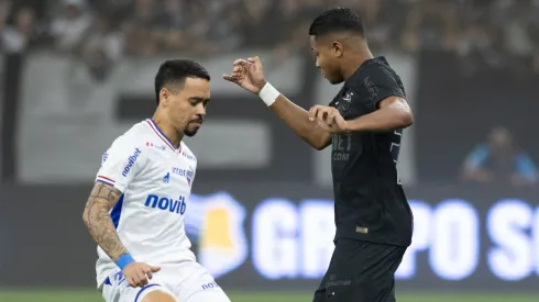 Wesley jogador do Corinthians durante partida contra o Fortaleza no estádio Arena Corinthians pelo campeonato Brasileiro A 2024. Foto: Fabio Moreira Pinto/AGIF
