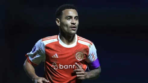 Alan Patrick, jogador do Internacional, durante partida contra o Belgrano na Arena Barueri, pela Copa Sul-Americana.
