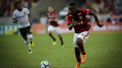 Marcelo Moreno durante confronto contra o Sport no Brasileirão de 2018.
