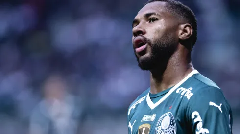 Wesley jogador do Palmeiras durante partida contra o Goias no estadio Arena Allianz Parque pelo campeonato Brasileiro A 2022. Ponta pode deixar o Inter. 
