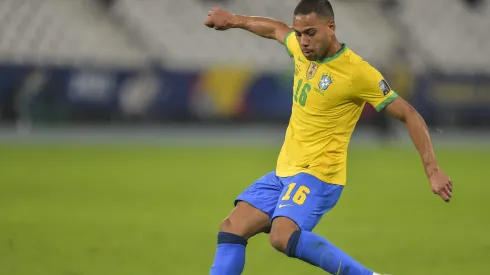 Renan Lodi jogador do Brasil durante partida contra o Chile no estadio Engenhao pelo campeonato Copa America 2021. Lateral pode ser contratado
