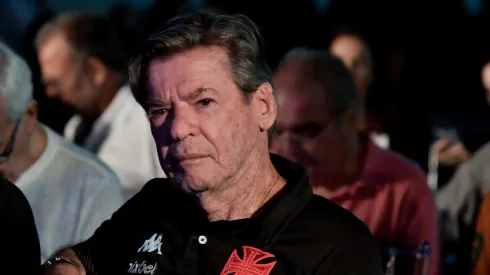 Jorge Salgado ex-presidente do Vasco na inauguração da estatua do ex-jogador Roberto Dinamite, durante evento realizado no estádio de São Januário. Foto: Thiago Ribeiro/AGIF