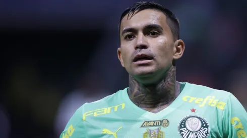 Dudu jogador do Palmeiras durante partida contra o Cuiaba no estadio Arena Allianz Parque pelo campeonato BRASILEIRO A 2023. 
