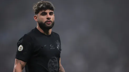 Yuri Alberto jogador do Corinthians durante partida contra o Criciúma no estádio Arena Corinthians pelo campeonato Brasileiro A 2024. Centroavante não vive uma grande fase
