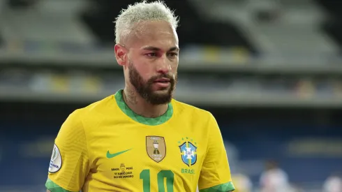 Neymar jogador do Brasil durante partida contra o Peru no estadio Engenhao pelo campeonato Copa America 2021. 
