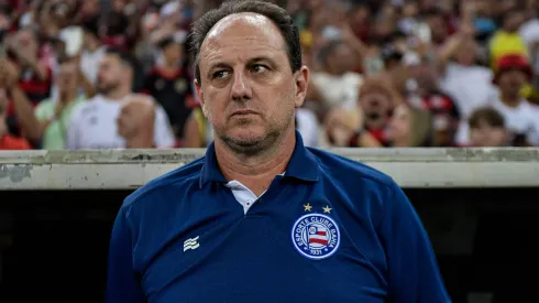 Rogério Ceni durante confronto contra o Flamengo na Copa do Brasil.
