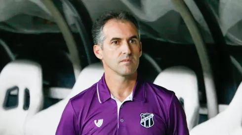 Léo Condé, técnico do Ceará, durante partida contra o Botafogo-SP na Arena Castelão, pelo Campeonato Brasileiro da Série B.
