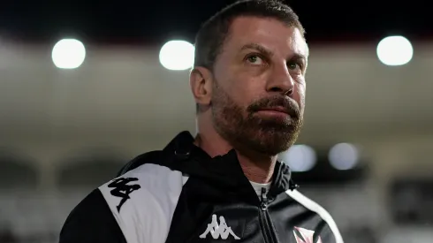 Pedrinho presidente do Vasco durante partida contra o Bragantino no estádio São Januário pelo campeonato Brasileiro A 2024. Foto: Thiago Ribeiro/AGIF
