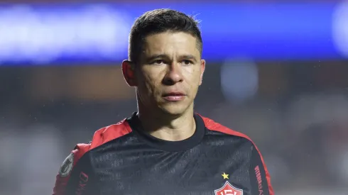 Osvaldo jogador do Vitoria durante partida contra o São Paulo no estádio Morumbi pelo campeonato Brasileiro A 2024. Foto: Anderson Romão/AGIF
