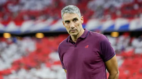 Vojvoda, técnico do Fortaleza, durante partida contra o Corinthians, na Arena Castelão, pela Copa Sul-Americana.
