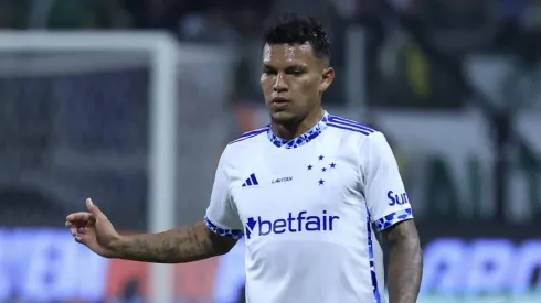 Gabriel Veron jogador do Cruzeiro durante partida contra o Palmeiras no estadio Arena Allianz Parque pelo campeonato Brasileiro A 2024. 
